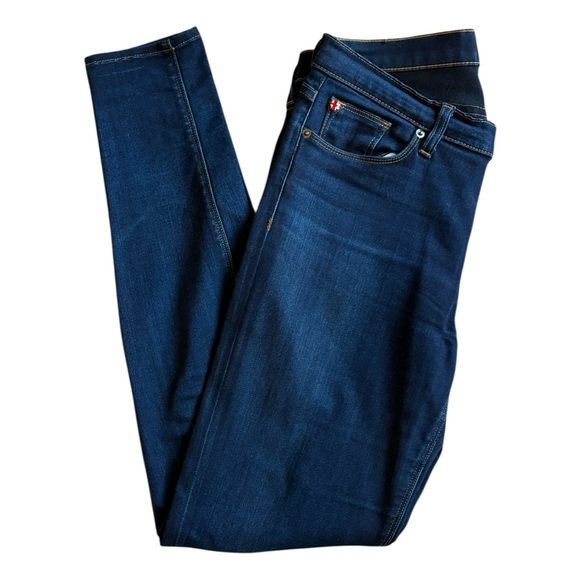 Hudson Jeans Nico Midrise Super Skinny Dark Wash Preowned - Picture 2 of 8